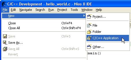 Tour of the Nios II IDE icon at the left end of the view's title bar. Some views also have their own toolbars. A view may appear on its own, or stacked with other views in a tabbed notebook.