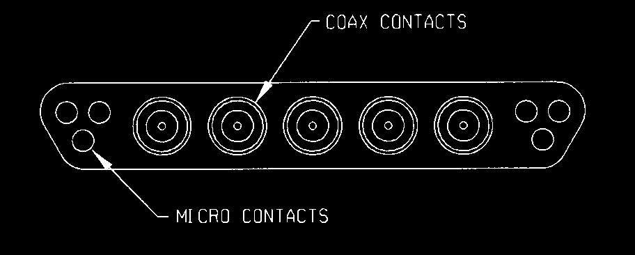 A Coax or a Power contact replaces 6 micro contacts.