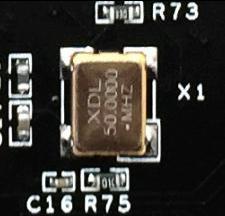 Figure 26. System Clock Source QSPI Flash Figure 27. System Clock Source on board AX309 Development board equips a 64Mbit SPI FLASH chip M25P16, which uses standard 3.