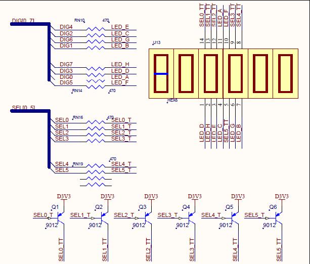 66Digit LED Display One seven segment digit consist of 7+1 LEDs which are arranged in a specific formation which can be used to represent digits from 0 to 9 and even