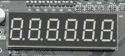 The AX309 development board contains 6-digit 7-segment display. Driving such a display is done using multiplexing techniques.