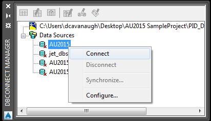 6. Right-click the configured Data Source and select Connect FIGURE 20: DBCONNECT MANAGER - CONNECT 7.