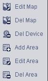 Item Function Modify e-map Delete e-map Delete device Add area Modify area Delete area It is for you to change e-map