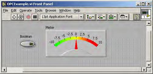 4 LabVIEW Client Example The following example will create a simple LabVIEW application that will communicate with an Acromag 914MB.