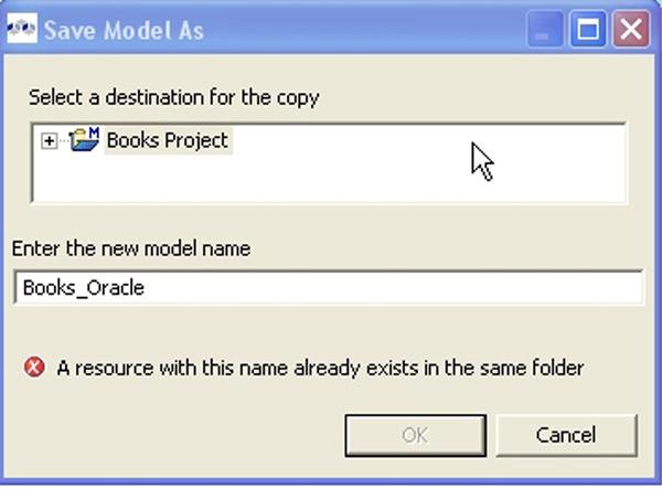 7. Enter the name of the new model in the Save Model As dialog and hit OK. Modeling User-Defined Functions Closing a Project 8.