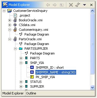 Chapter 7: Navigating Metadata NAVIGATING THE MODEL/EXPLORER TREE The Model Explorer view contains a hierarchical organization of the metadata within the project.