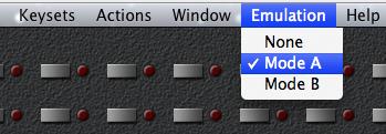 Emulation Tab The FM 4/100 software has the ability to emulate other MIDI based control surfaces.