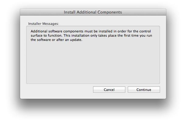 If this is the first time you are installing this software, or if you are installing a newer version, an installation
