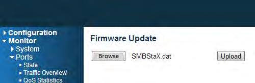 Warning: While the firmware is being updated, Web access appears to be defunct.