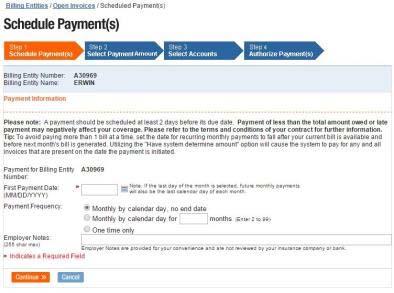 Step 3. Options Convenient Online Billing Options Never forget to pay an invoice schedule a payment!