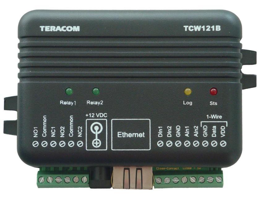 Ethernet controller TCW121B User manual 1. Short description TCW121B is a multifunctional device for remote monitoring and management.