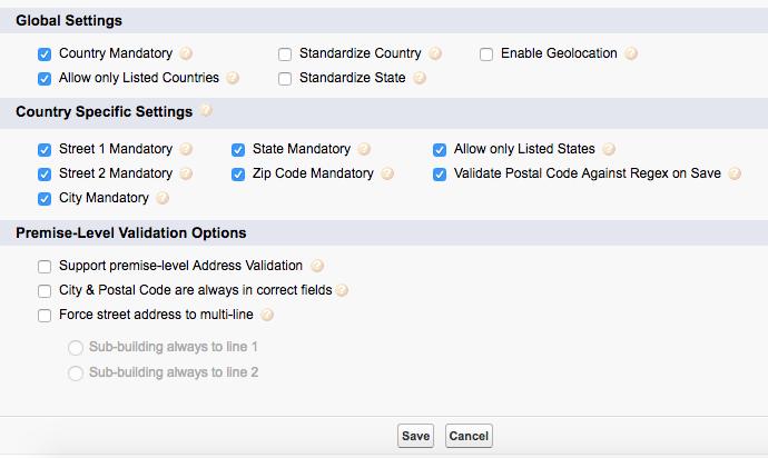 Address Block Settings Configuration Navigate to the Salesforce App Launcher and then select AddressTools Administration under All Items. Once loaded, select the Settings sub-tab.