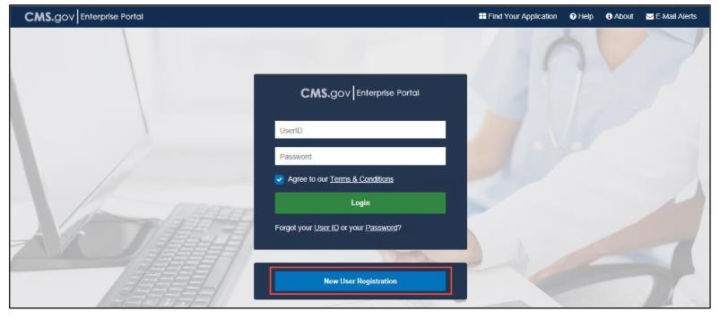 CMS Enterprise Portal Login Page Visit
