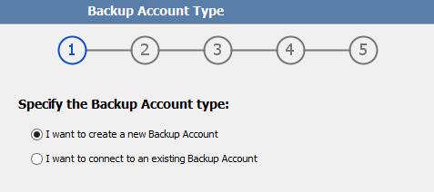2. In the Backup Group box, specify which Backup Group the Backup Account belongs to. Note: Type the Group name in relation to any Collections it may belong to.