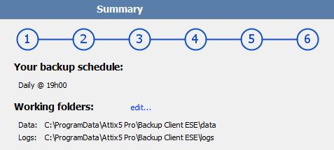 To schedule a daily automated backup: 1. Select the Daily automated backup check box. 2. Specify a time in the associated box. 3.