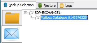 Note: The SQL view is only visible if a running SQL Server VSS Writer service has been detected. To proceed, perform selections for your backup.