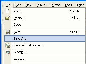 You can choose to save your document to the Desktop or to a folder you previously created.