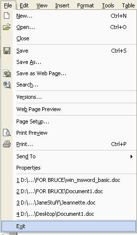 Also in the Save As box, you will see a section entitled Save as Type.