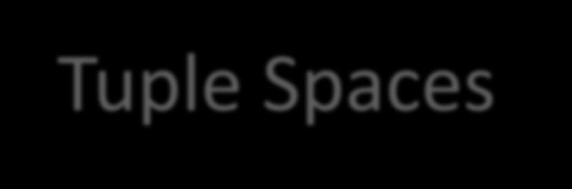 Tuple Spaces A flexible technique for parallel and distributed computing Similar