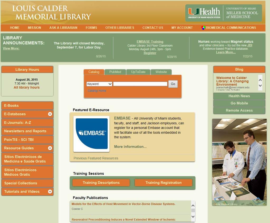 Calder Homepage http://calder.med.miami.