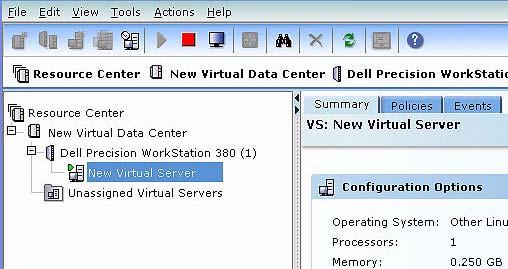 Chapter 6 CREATING AND CONFIGURING VIRTUAL SERVERS VDCs and Unassigned Virtual Servers VDCS AND UNASSIGNED VIRTUAL SERVERS When you create a virtual data center, an Unassigned Virtual Servers folder