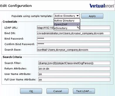 PERFORMING ADMINISTRATIVE TASKS Configuring LDAP..... Figure 147. Entering LDAP Credentials and Search Criteria Step 4.