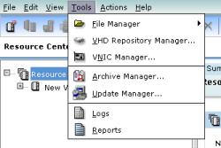 Policies & Reports, Jobs, and Users options. Each of these options is discussed in Using the Application Shortcuts. Deselect Application Shortcuts to hide these options.