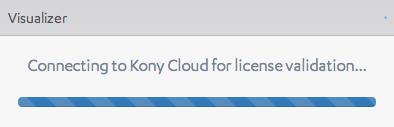 4. Launching Kony Visualizer Enterprise Kony Visualizer Enterprise 3. Click OK. 4.