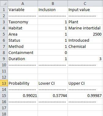 E) Exporting the results The Export button allows the user to produce an Excel spreadsheet to facilitate communication with collaborators.