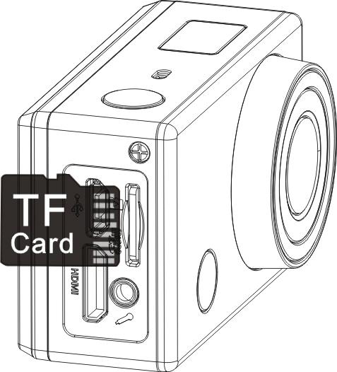 In video mode, press the Shutter button to start recording, LED flash,and press it again to stop; In camera mode, press the Shutter button to take