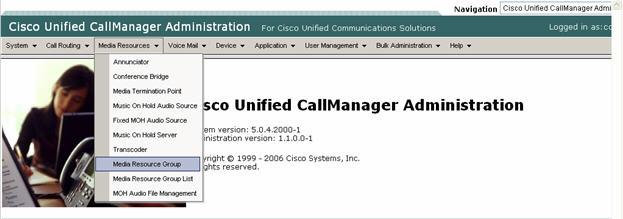 6.2. Administer Media Resource Group The Cisco Unified CallManager