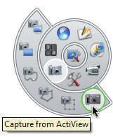 Enhancements Desktop Tools-Camera Tool (Core Essentials, pg. 58) ActiView capture is available within the Desktop Tools menu. Click the Desktop Tools icon on the Main toolbar.