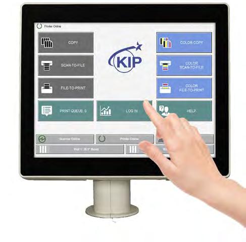 Zoom In and out with multi-touch controls Scan, copy and print using the integrated touchscreen Create color