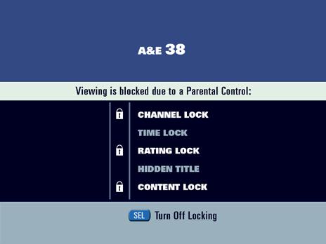 view locked programs from a locked program When tuning to a channel or program