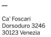 Università Ca Foscari Venezia Master s Degree programme Second Cycle