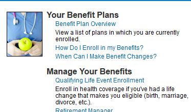 Next, click on the Qualifying Life Event Enrollment link. The Qualifying Life Event Enrollment Form will launch in a new window.