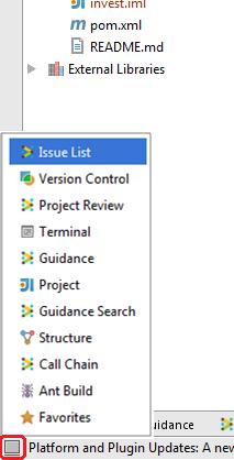 June 2016 Page 6 of 24 Quick Access to Tool Windows In the lower left corner of