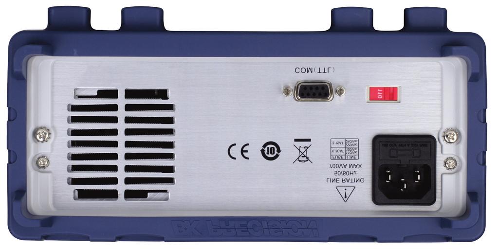 Triple Output Programmable DC Power Supply Front panel Bright vacuum fluorescent display