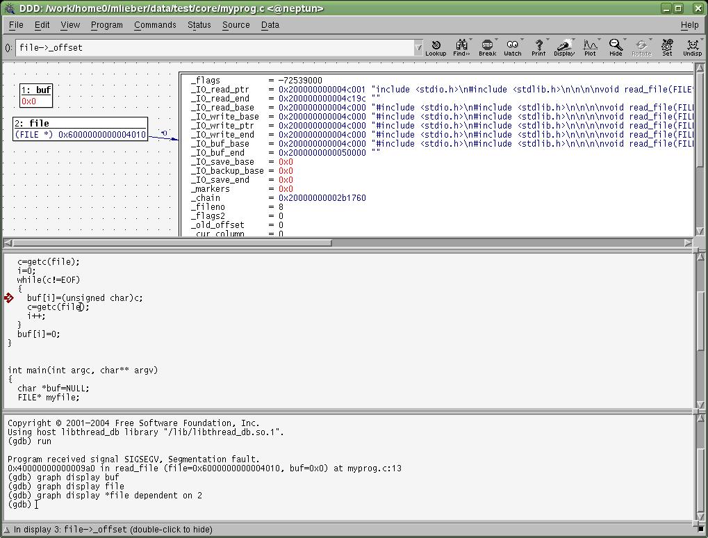 Example: GNU DDD (GUI