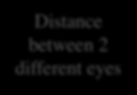 Distance between the same eye,