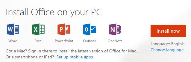 P a g e 7 Install Office on more Devices Once you have installed the Office applications, the home page displays all your Office 365