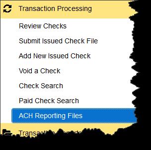 Reporting Files (see below) The following page is presented with all reports listed for the current day.