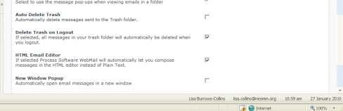 Then click the Save Settings button at the bottom of the page. Go back to your trash by clicking on the Trash folder.