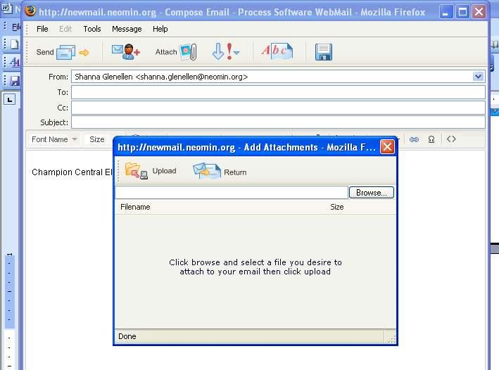 Just use the HTML menu bar 7) Attachments When creating a new message or replying to an email, click on the