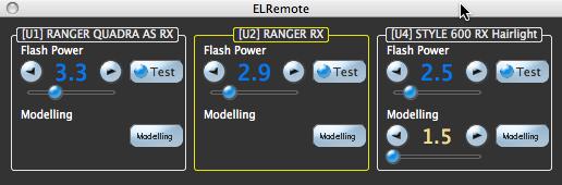 EL-Remote Window Minimized EL-Remote View for main control unit features