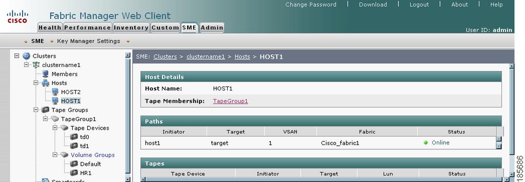 Chapter 5 Viewing Host Details Viewing Host Details You can view detailed information about hosts in a Cisco SME cluster.