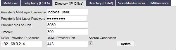 If you changed the password used for the IP Office system's EnhTcpaService user (see Changing the IP