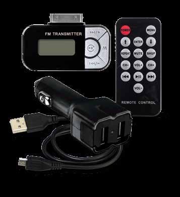 LISTEN TO MEDIA CAN BE USED TO ANSWER HANDS-FREE PHONE CALLS EASY TO READ DISPLAY AXM-DC06 WIRELESS