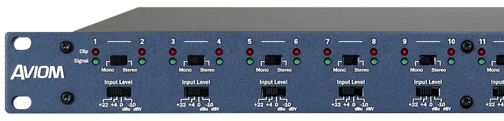 The AN-16/i v.2 input channels can be thought of in stereo channel pairs.