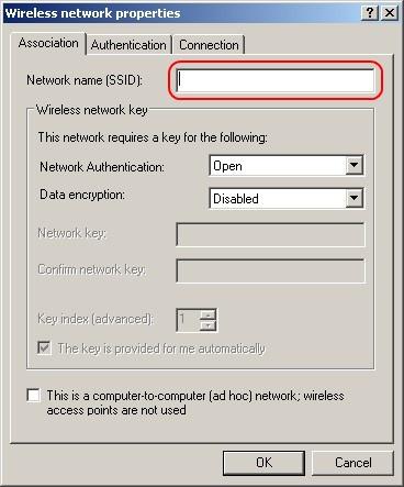 In the field Network name (SSID) type in the name of your network as you selected it on http://my.contact.bg (in case you haven t changed it, it is BTC ADSL).